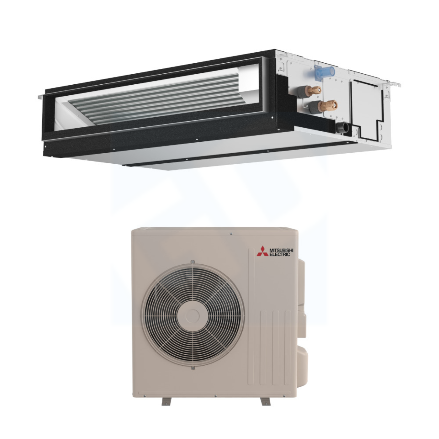 Mitsubishi PEAD-AA24NL & SUZ-AA24NL 24,000 BTU 21.2 SEER2 Horizontal-Ducted Heat Pump System - R454B - PEADAA24NL/SUZAA24NL