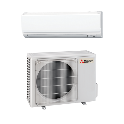 Mitsubishi 12,000 BTU P-Series Wall Mounted Single Zone Heat Pump System (PKA-A12LA & PUZ-A12NKA7) - PKA-A12LA/PUZ-A12NKA7