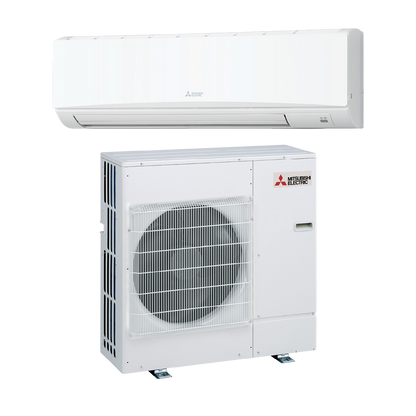Mitsubishi 30,000 BTU Commercial Wall Mounted Single Zone Heat Pump Unit (PKA-A30KA & PUZ-A30NHA7) - PKA-A30KA8/PUZ-A30NHA7
