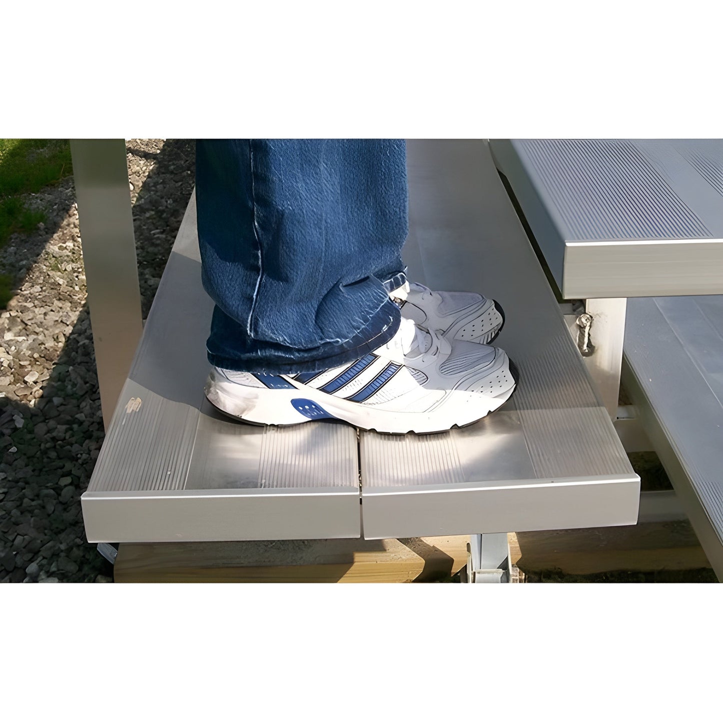 Bleacher 2 or 3 Rows Aluminum Preferred Bleachers - NB-0307.5APRF