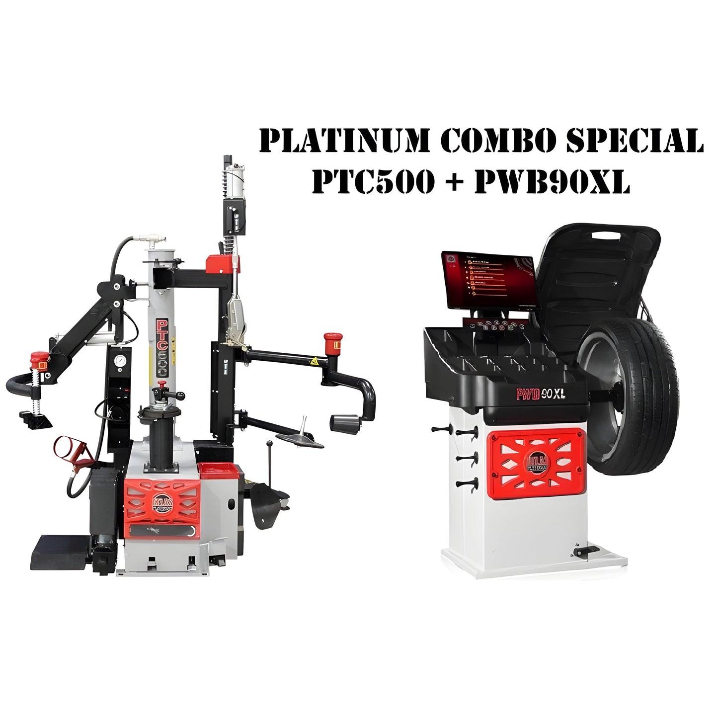 Atlas Platinum PTC500 Tire Changer + PWB90XL Wheel Balancer Combo Package - ATEAP-TCWB-COMBO2-FPD