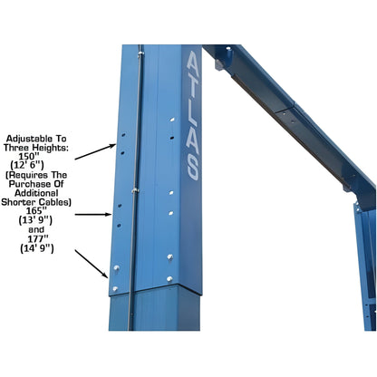 Atlas PV12PX 12,000 lb Overhead 2-Post Lift - ATEXH-PV12PX-FPD