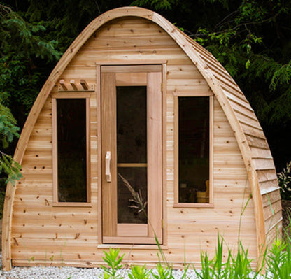 Dundalk LeisureCraft Knotty Cedar POD Sauna - SLCKCPODS
