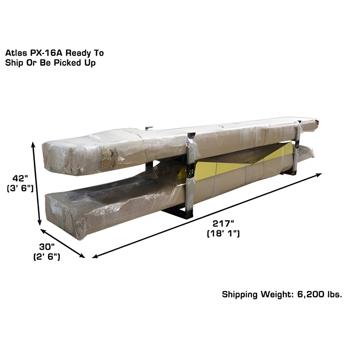 Atlas PX16A Scissor Alignment Lift and RJ8 Rolling Jack Combo - ATEATPK-PX16ACF-COMBO-FPD