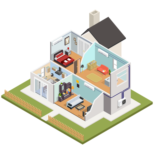Pioneer Triple Split 27000 BTU 2.25-Ton Quantum Ultra Wi-Fi 24 SEER2 Energy-Star Multi (3) Zone Wall Mount Air Conditioner Heat Pump 230-Volt - WYT030GLSI24M3-9W-9W-9W