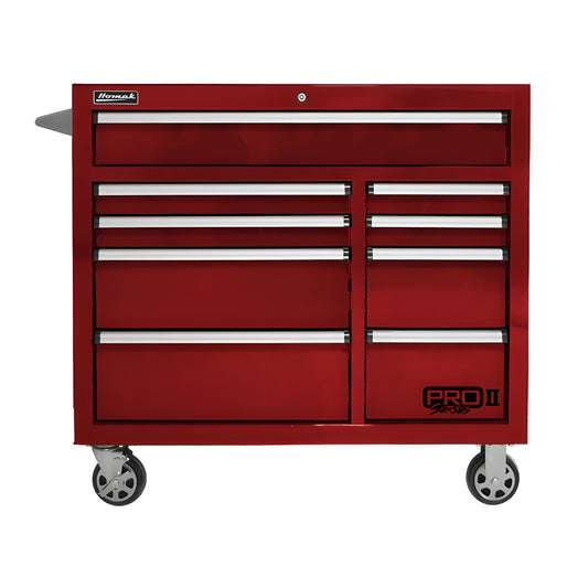 Homak  41” Pro II Series 9 Drawer Roller Cabinet - BK04041092