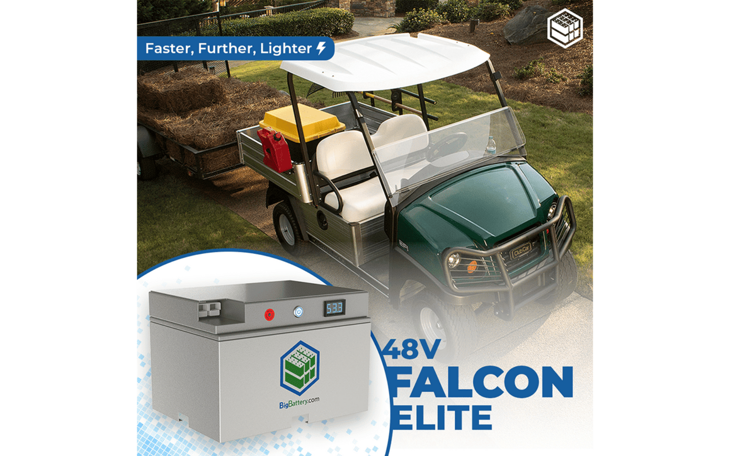 Big Battery 48V 2X FALCON ELITE KIT – LiFePO4 – 122Ah – 6.12kWh - K0694