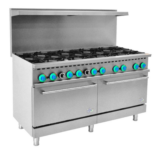 Chef AAA - R60, Commercial 60" 10 Burner Gas Oven Range - R60