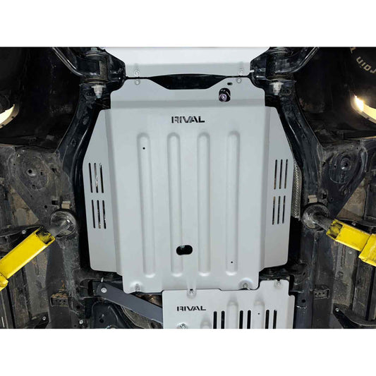 RIVAL Aluminum Transmission Catalytic Converter Skid Plate 2021+ Tundra HYBRID | 2022+ Sequoia - 2333.9569.1.6