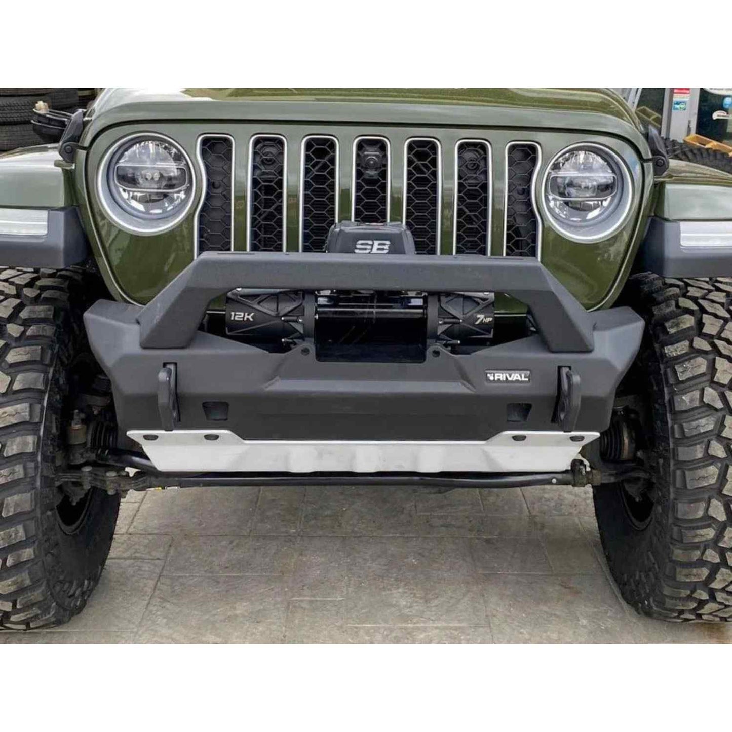 RIVAL Aluminum Front Bumper For Jeep Wrangler JL JK & Gladiator - 2D.2702.3-NL