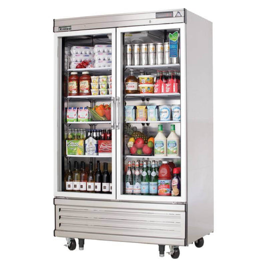 Everest 54" Two Glass Door Reach-in Refrigerator 53 cu.ft. - EBGR2