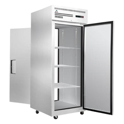 Everest Commercial 29" Two Solid Door Pass Thru Reach-In Refrigerator 23 cu.ft - ESPT-1S-1S