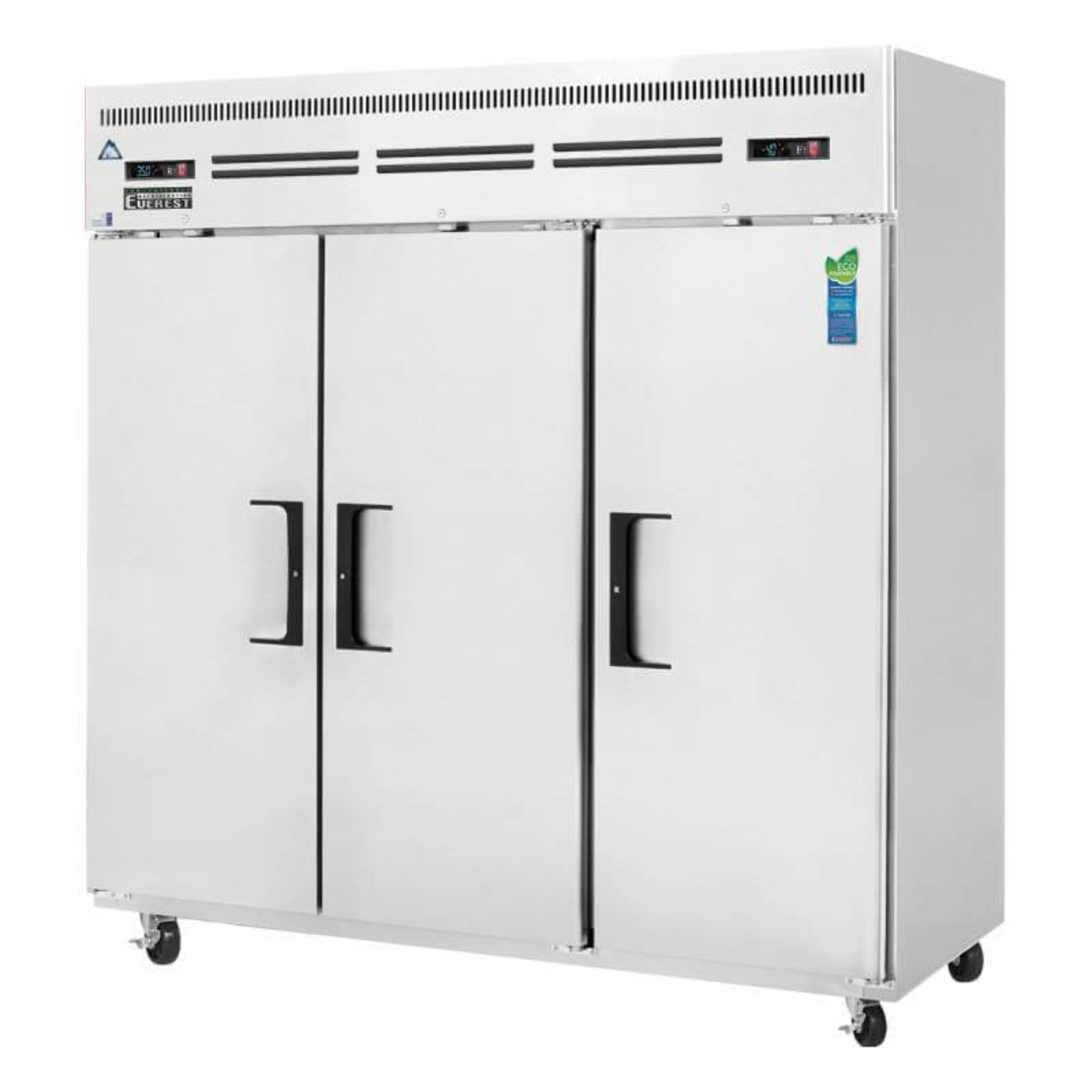 Everest Commercial 74" Three Solid Door Reach-In Refrigerator Freezer F 46 cu.ft. / R 22 cu.ft. - ESRF3