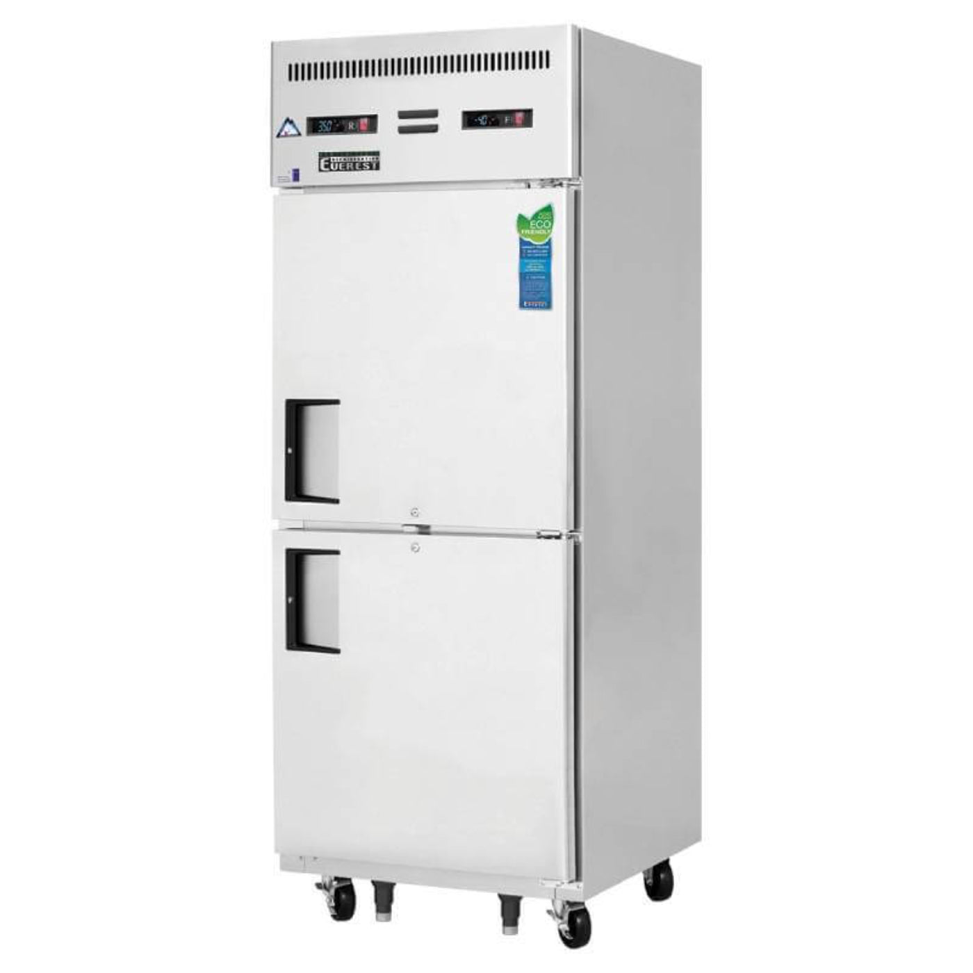 Everest Commercial 29" Two Solid Door Reach-In Refrigerator Freezer F 11 cu.ft. / R 11 cu.ft. - ESRFH2