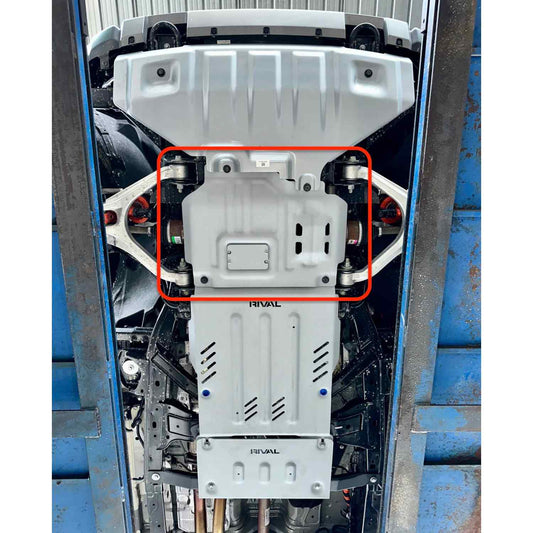 RIVAL Aluminum Engine Skid Plate 2024+ Ford Ranger, Raptor | 2021+ Ford Bronco 2Door 4Door - 2333.1885.1.6