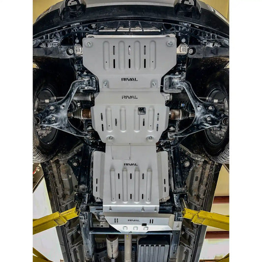 RIVAL Aluminum Skid Plates: F-150 EcoBoost & V8 (2015+) - 2333.1855.2.6-KIT