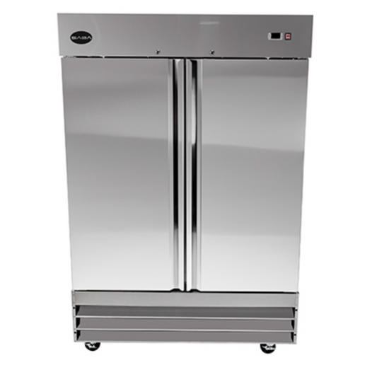 Saba - S-47F, Commercial 2 Solid Door Reach-In Freezer - S-47F