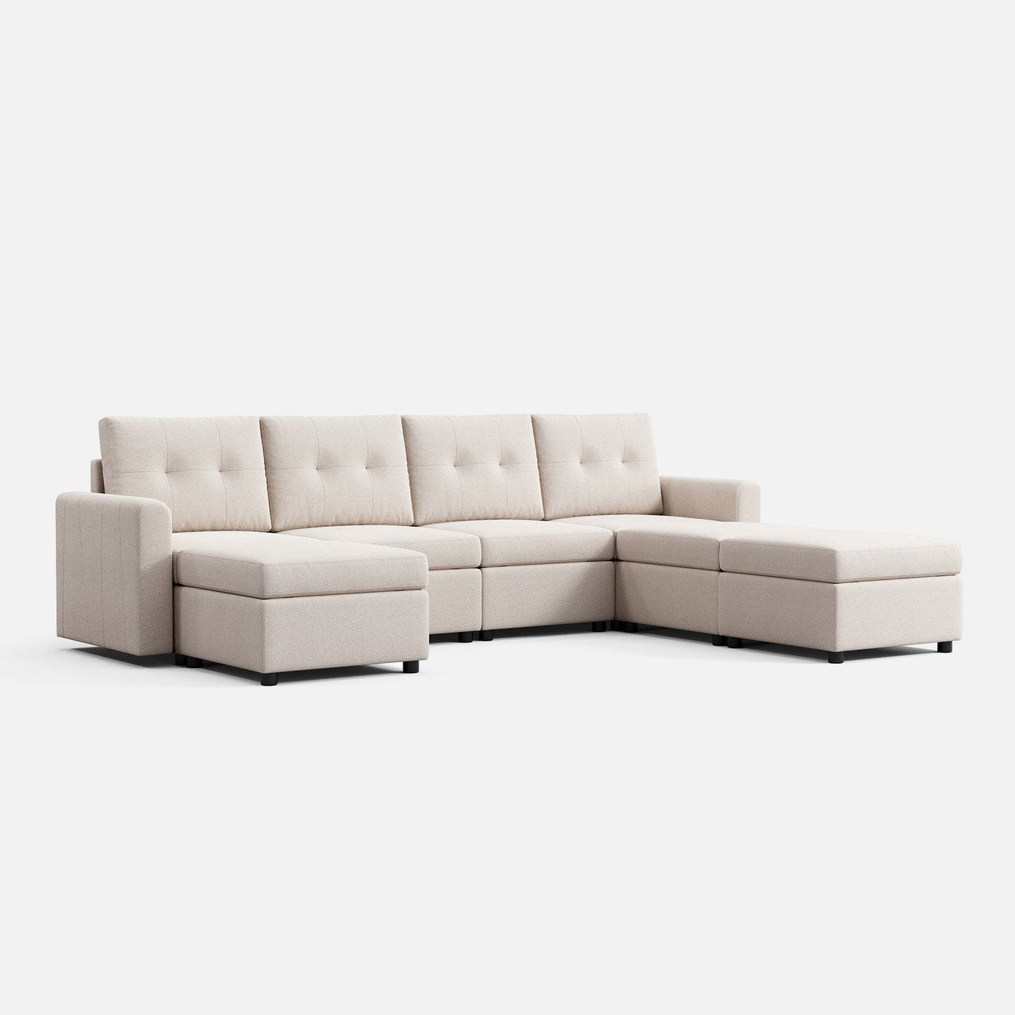 LINSY HOME RUBIK III 4 Seat With 3 Ottomans And An Additional Set Of Covers - US-LH-SPF-Sofa-S800-AD-43-0-00