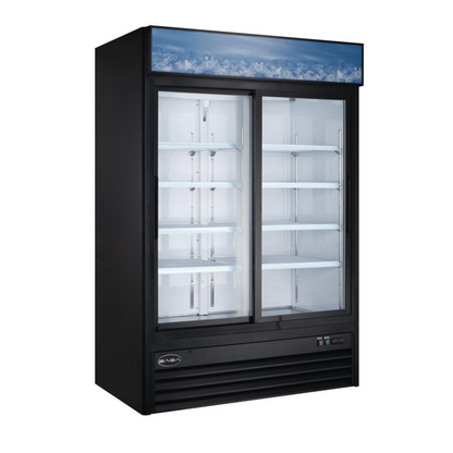 SABA Two Glass Sliding Door Commercial Merchandiser Cooler - SM-45R