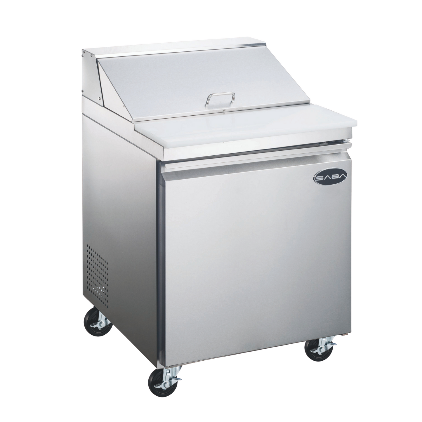 SABA - 27" One Door Commercial Sandwich Prep Table with 8 Pans -  SPS-27-8