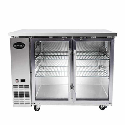 Saba - SBB-24-60GSS Commercial 60" Back Bar Cooler Refrigerator - SBB-24-60GSS