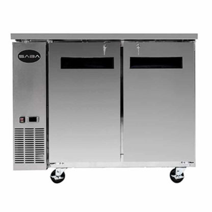 Saba - SBB-24-48SS Commercial 48" Back Bar Refrigerator Cooler 11.8 cu. Ft - SBB-24-48SS