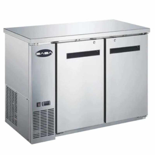 Saba - SBB-24-48SS Commercial 48" Back Bar Refrigerator Cooler 11.8 cu. Ft - SBB-24-48SS