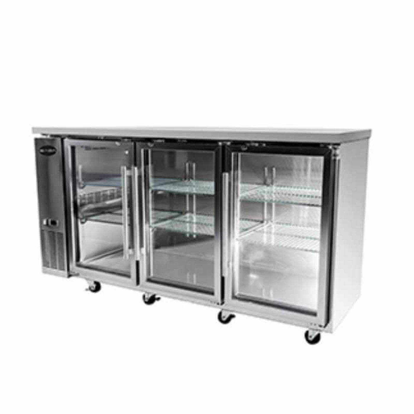 Saba - SBB-24-72GSS Commercial 72" Back Bar Refrigerator Cooler - SBB-24-72GSS