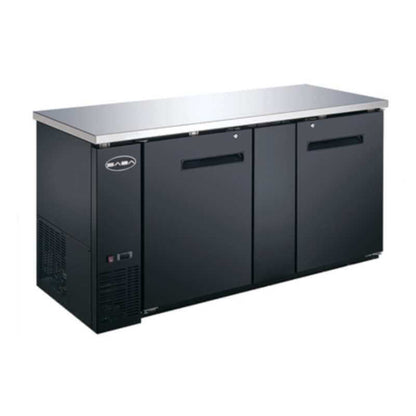 Saba - SBB-27-69B Commercial 69" Back Bar Cooler Refrigerator - SBB-27-69B