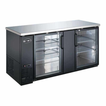 Saba - SBB-27-69G Commercial 69" Back Bar Cooler Refrigerator - SBB-27-69G