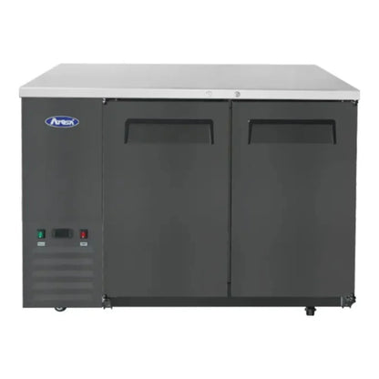 Atosa SBB48GRAUS2 48" Shallow Depth Double Solid Door Back Bar Cooler 11.5 Cu.Ft - SBB48GRAUS2