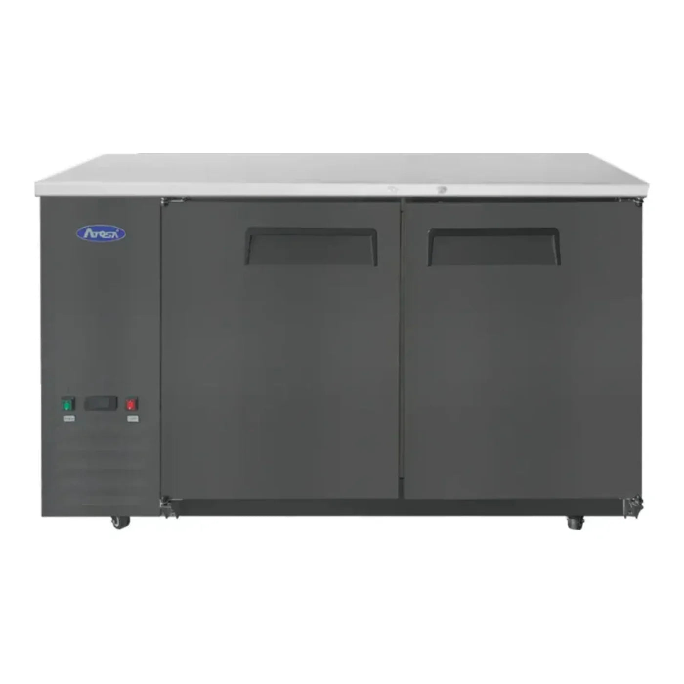Atosa SBB59GRAUS2 57.75" Shallow Depth Double Solid Door Back Bar Cooler 15 Cu.Ft - SBB59GRAUS2