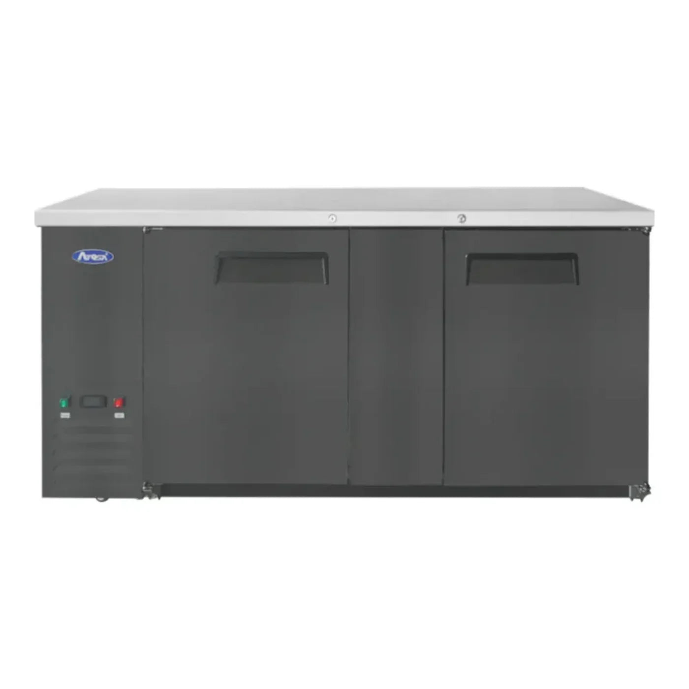 Atosa SBB69GRAUS2 68" Shallow Depth Double Solid Door Back Bar Cooler 18.6  Cu.Ft - SBB69GRAUS2