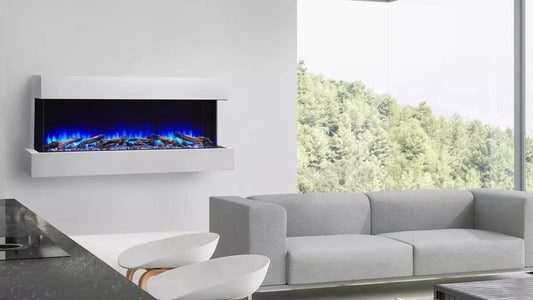 SimpliFire 55" Scion Trinity 3-Sided Linear Electric Fireplace - SF-SCT55-BK