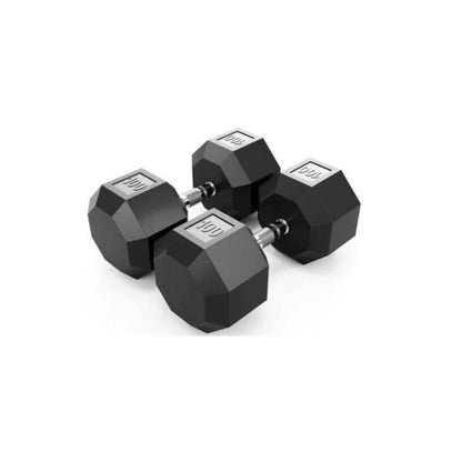 TROY VTX SD-R 8-Sided Rubber Dumbbell Set - SD-005-025R