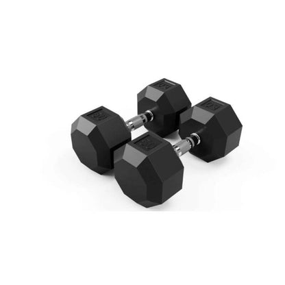 TROY VTX SD-R 8-Sided Rubber Dumbbell Set - SD-005-025R