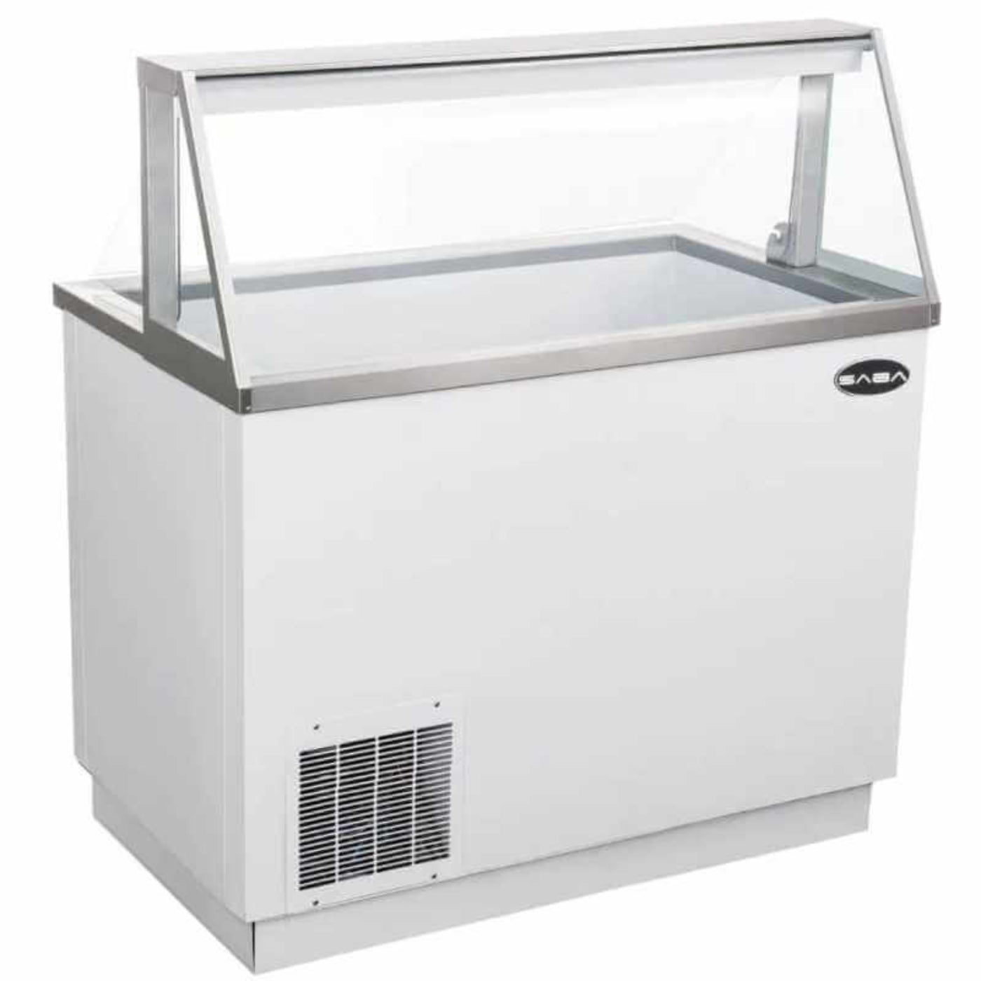 Saba - SDC-46, Commercial 46" Glass Door Ice Cream Dipping Chest Freezer Display - SDC-46
