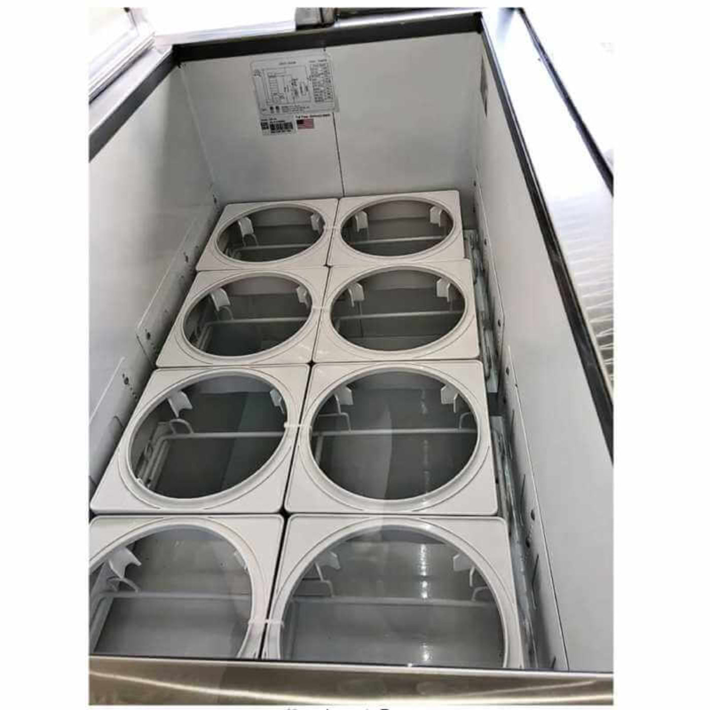 Saba - SDC-66, Commercial 66" Glass Door Ice Cream Dipping Chest Freezer Display - SDC-66