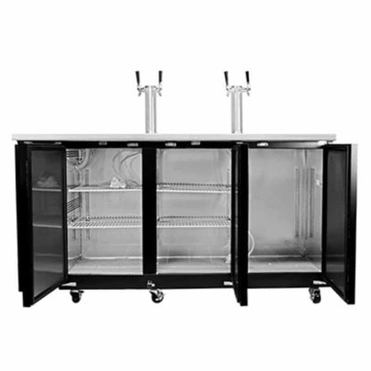 Saba - SDD-24-60 Commercial 60″ Beer Dispenser Refrigerator with (2) Double Tap - SDD-24-60