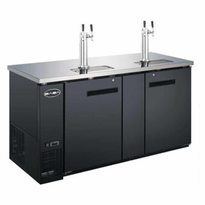 Saba - SDD-27-69 Commercial 69″ Beer Dispenser Refrigerator with (2) Double Tap - SDD-27-69