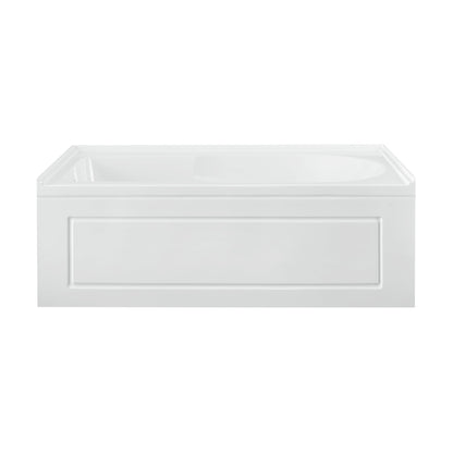 Swiss Madison Concorde 60 in. x 32 in. Acrylic Glossy White, Alcove, Integral, Left-Hand Drain, Apron Bathtub - SM-AB561 - Backyard Provider