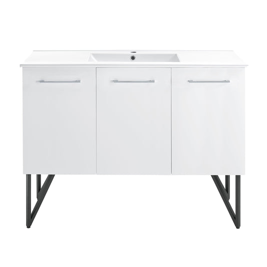 Swiss Madison Annecy 48" Bathroom Vanity in White - SM-BV214 - Backyard Provider