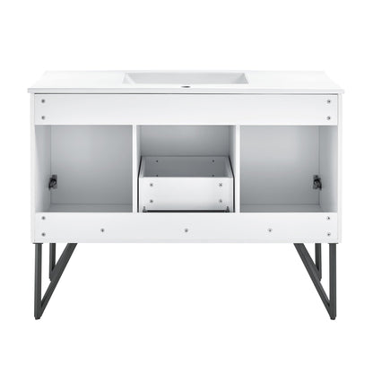 Swiss Madison Annecy 48" Bathroom Vanity in White - SM-BV214 - Backyard Provider