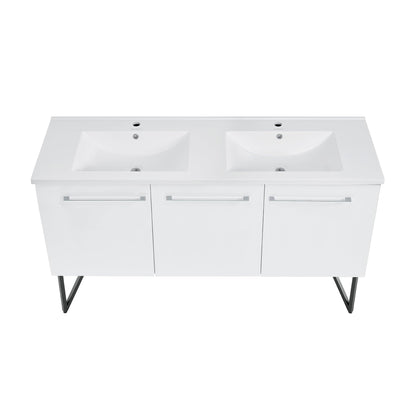 Swiss Madison Annecy 60" Bathroom Vanity in White - SM-BV216 - Backyard Provider