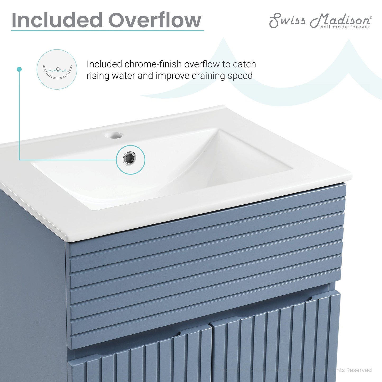 Swiss Madison Bernay 24" Bathroom Vanity in Heather - ﻿﻿SM-BV271H - Backyard Provider