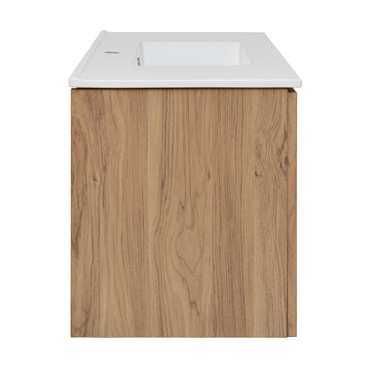 Swiss Madison Classé 36" Wall-Mounted Bathroom Vanity in Oak - SM-BV667 - Backyard Provider