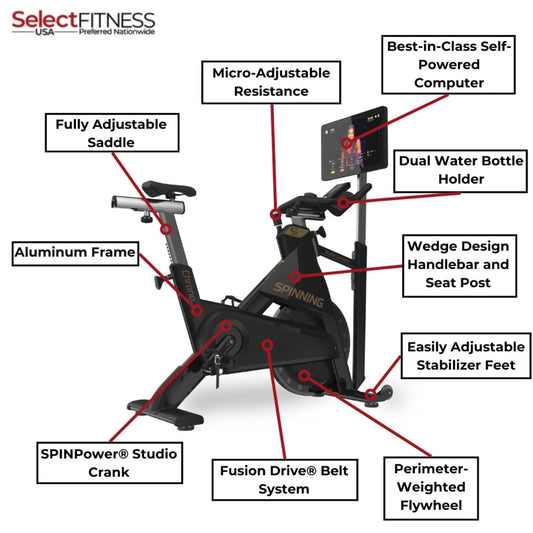Spinning Spin Bikes Spinning Chrono Bike with Studio Connect Console - 10-026-TPKIT