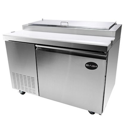 Saba - SPP-44-6 Commercial 44" 6 Pan Pizza Prep Table Refrigerator - SPP-44-6