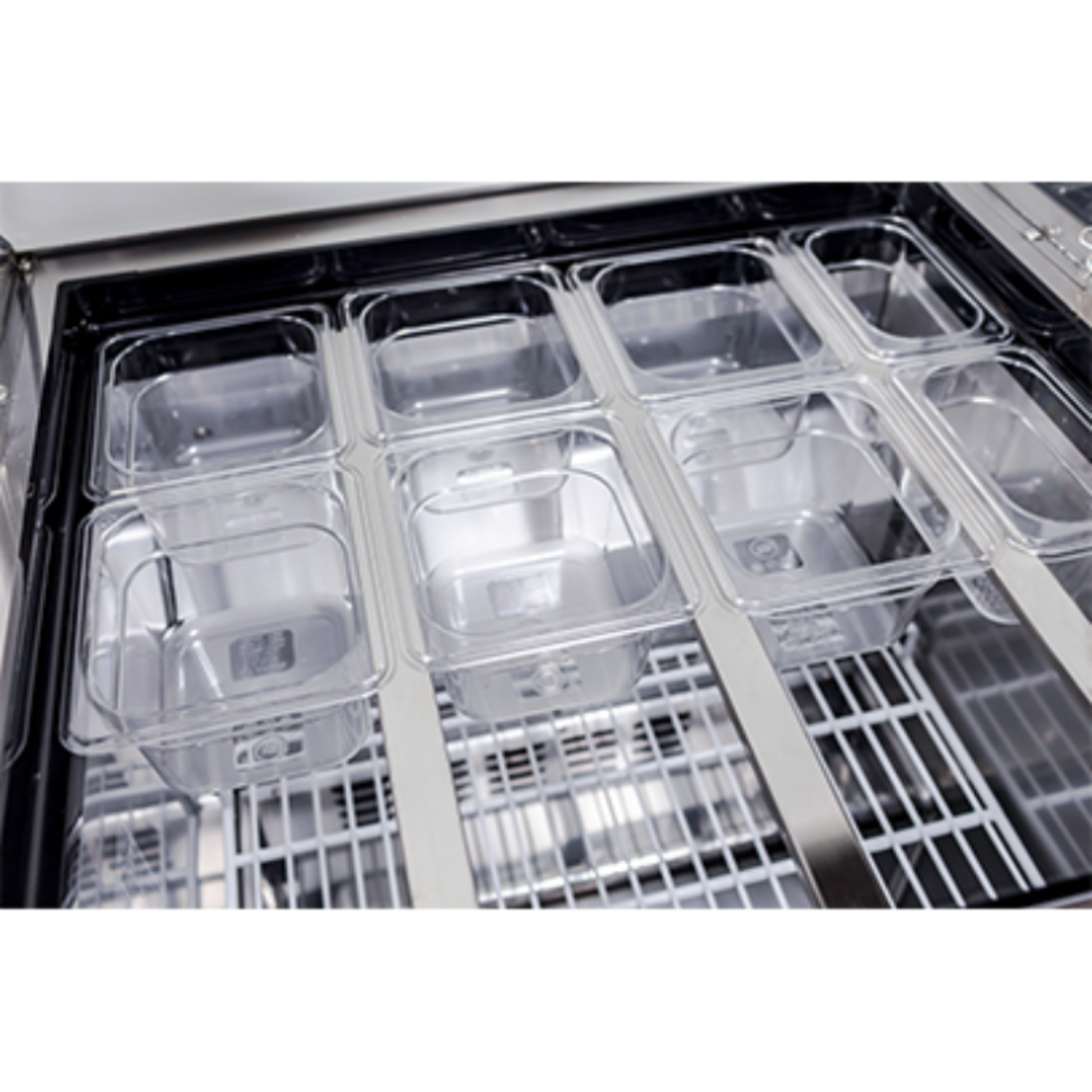 Saba - SPS-60-24M Commercial 60" 24 Pan Salad Sandwich Food Prep Table Refrigerator -SPS-60-24M