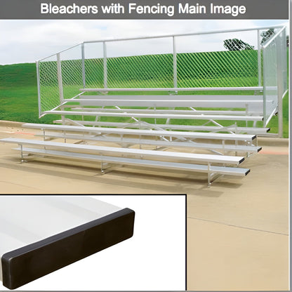 Bleacher 4 or 5 Row Aluminum Bleachers with Fencing - NB0415P